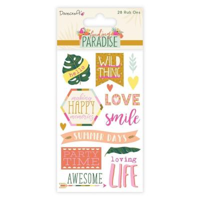 Dovecraft Finding Paradise Sticker - Rub Ons